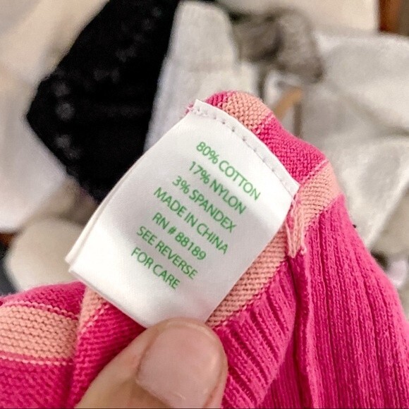 Lilly Pulitzer pink stripe knit sweater size small - Picture 6 of 7